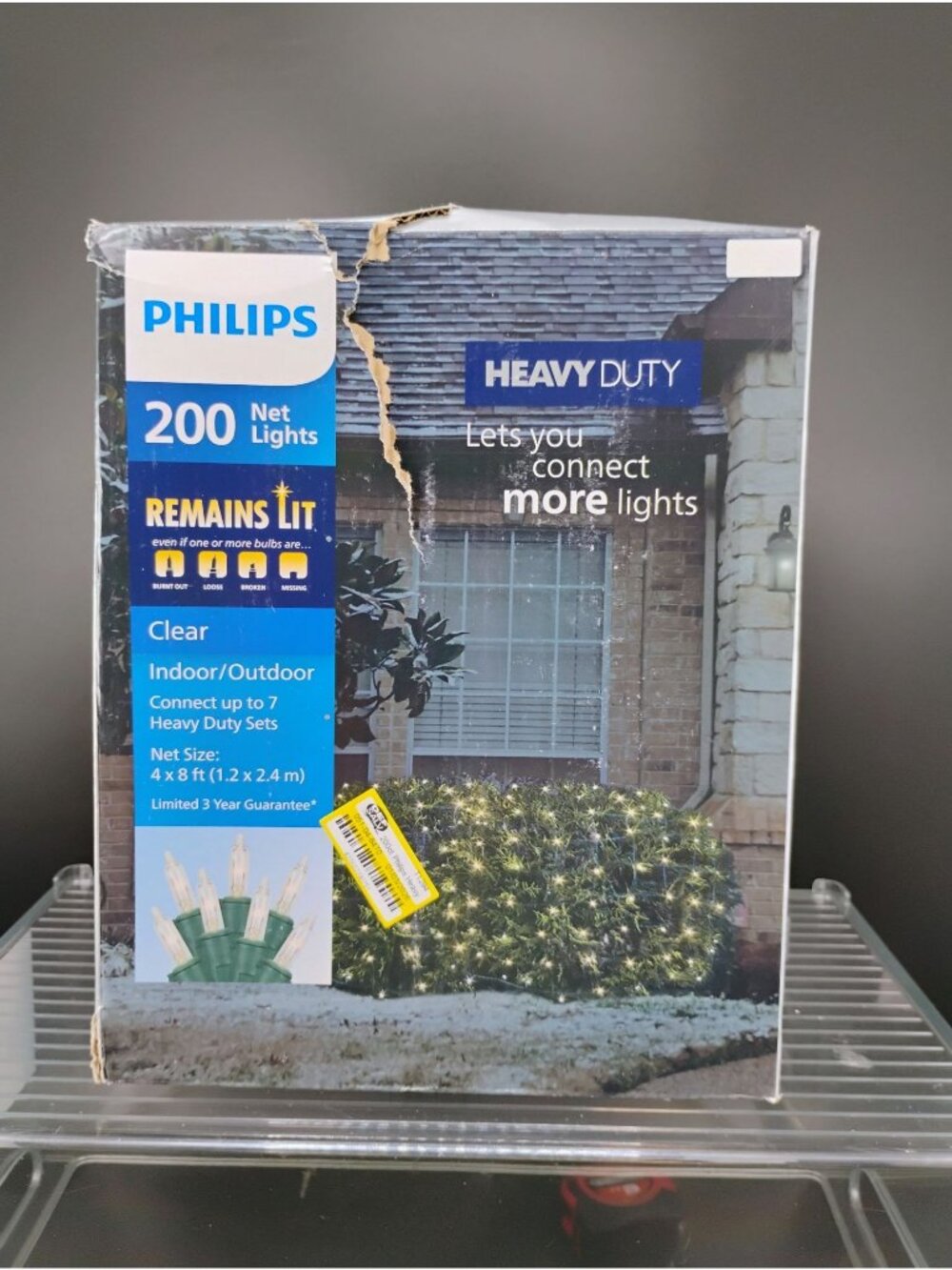 Philips 200 Clear Net Lights Indoor/Outdoor Heavy Duty 4x8 Ft. Holiday Lighting
